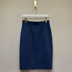 Sandra Angelozzi Tailored Pencil Skirt with Full Back Zip – Blue – Size 32
